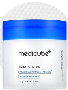 NEW Medicube Zero Pore Pad - White Jar with Blue Lid
